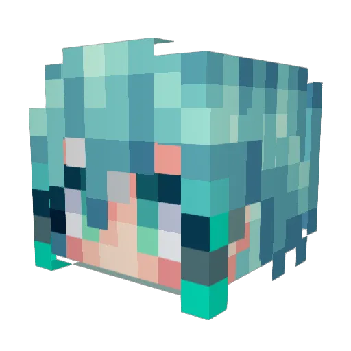 Rangerf4tress Minecraft avatar head, 3D render