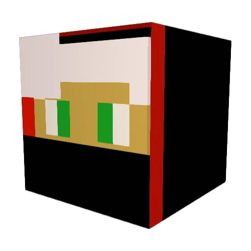Ranggarn Minecraft avatar head, 3D render