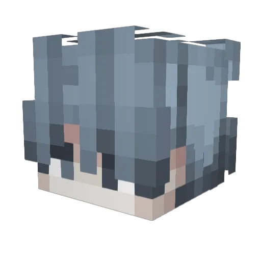Ranggaww Minecraft avatar head, 3D render