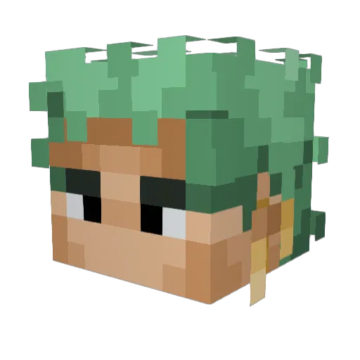 RangoSango Minecraft avatar head, 3D render