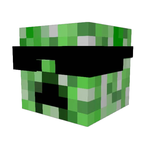 Rangod1111 Minecraft avatar head, 3D render