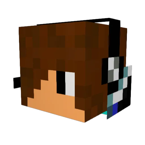 Ranihei Minecraft avatar head, 3D render