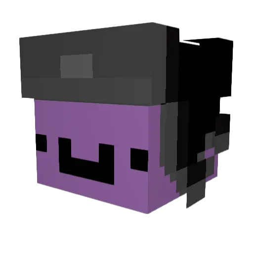 Rank1Chud Minecraft avatar head, 3D render