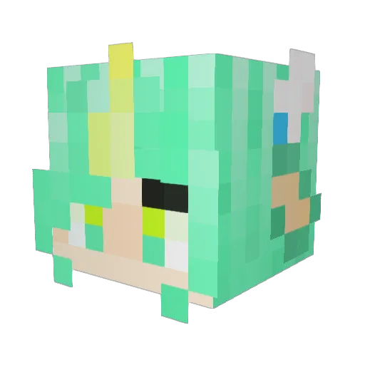 Ranked1_Soraka Minecraft avatar head, 3D render