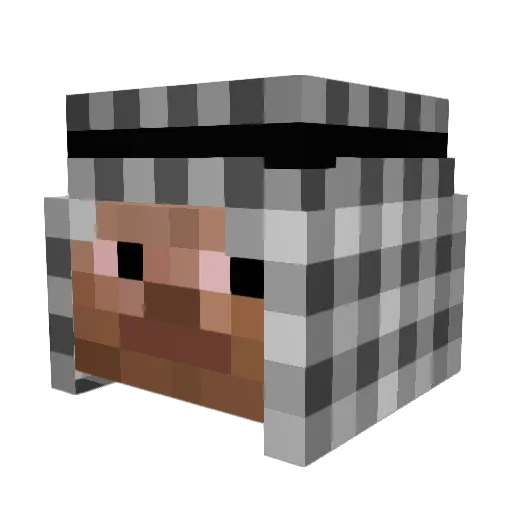RankedPVP Minecraft avatar head, 3D render