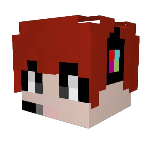 Ranker_MC Minecraft avatar head, 3D render