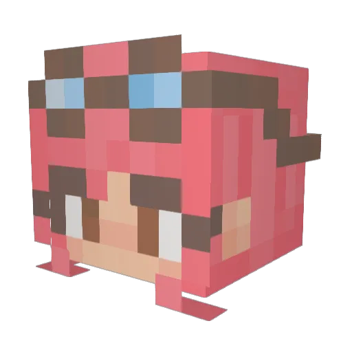 Rankromza Minecraft avatar head, 3D render