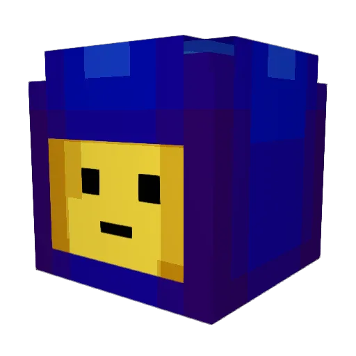 Ranmetsu Minecraft avatar head, 3D render
