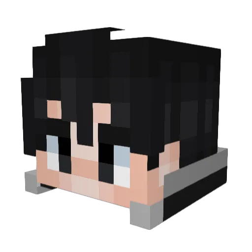 Rannbiss Minecraft avatar head, 3D render