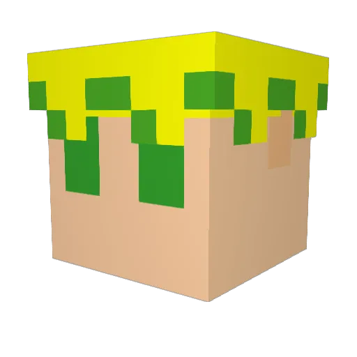 Rannil Minecraft avatar head, 3D render