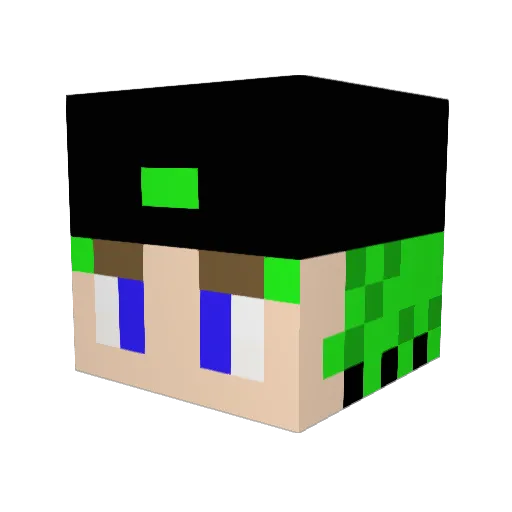 Ranolfe Minecraft avatar head, 3D render