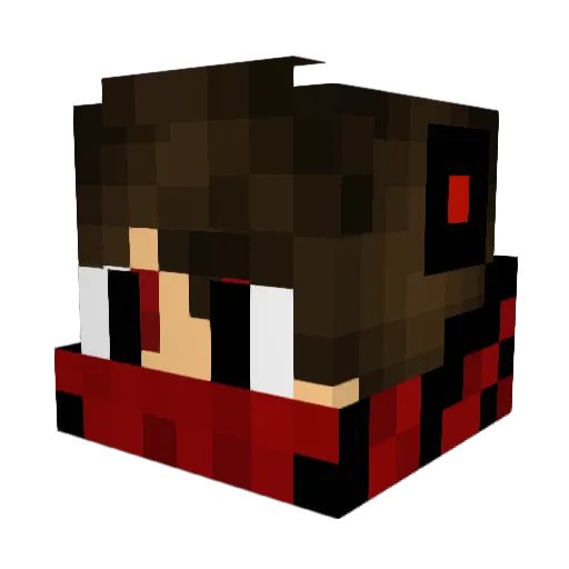 Ranong_ Minecraft avatar head, 3D render
