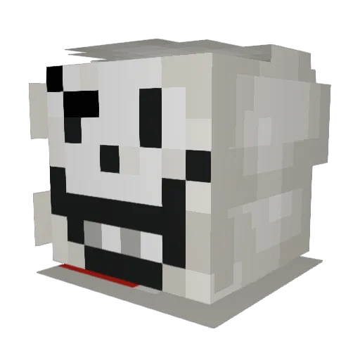Ransel00000 Minecraft avatar head, 3D render