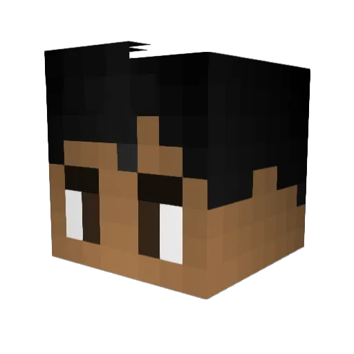 RansesGamer Minecraft avatar head, 3D render