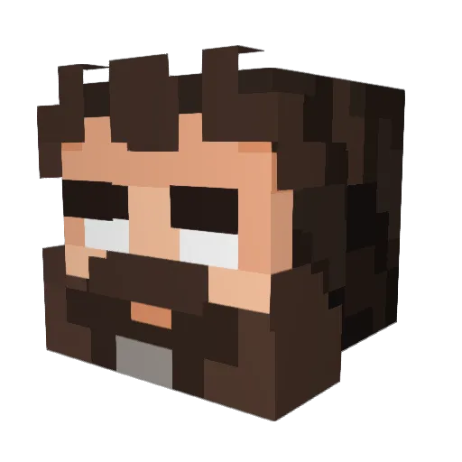 Ransom2906 Minecraft avatar head, 3D render