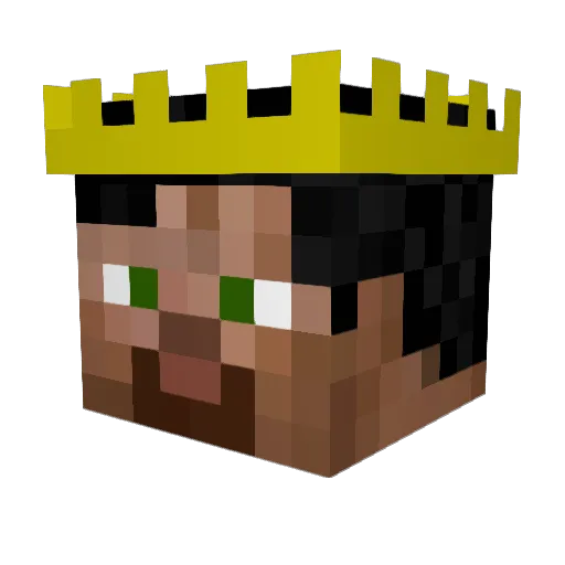 RansomKing32 Minecraft avatar head, 3D render
