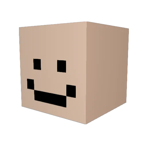 Ranush Minecraft avatar head, 3D render