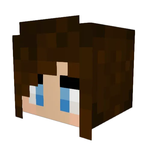 Ranveig Minecraft avatar head, 3D render