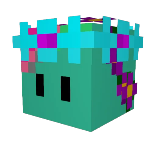 Ranzies Minecraft avatar head, 3D render