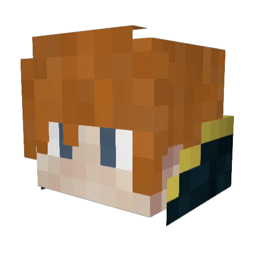 Raoni_PD Minecraft avatar head, 3D render