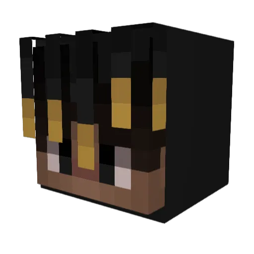 Raosyy Minecraft avatar head, 3D render