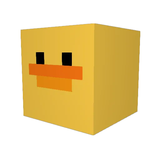 Rap_Rap Minecraft avatar head, 3D render