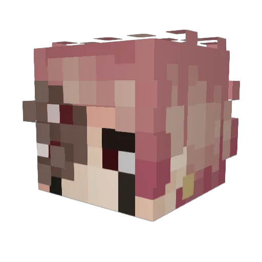 Rapadura7 Minecraft avatar head, 3D render