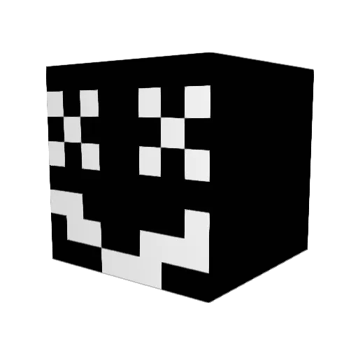 Rapanda Minecraft avatar head, 3D render