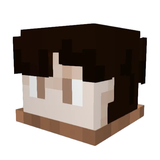 RaphaelLillium Minecraft avatar head, 3D render