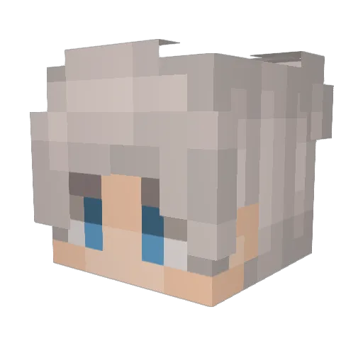 RaphaelRHS Minecraft avatar head, 3D render