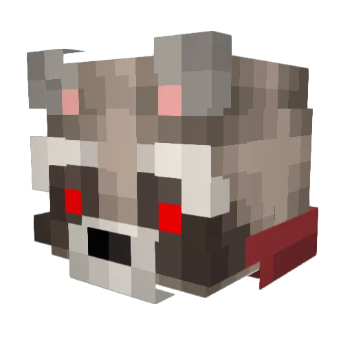 RaphaelSanglard Minecraft avatar head, 3D render