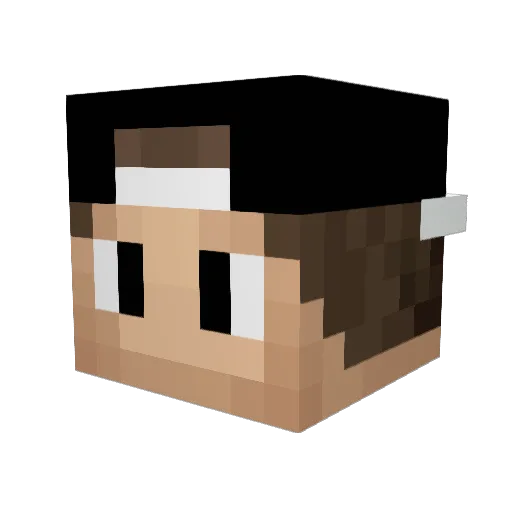 Raphael_TV Minecraft avatar head, 3D render