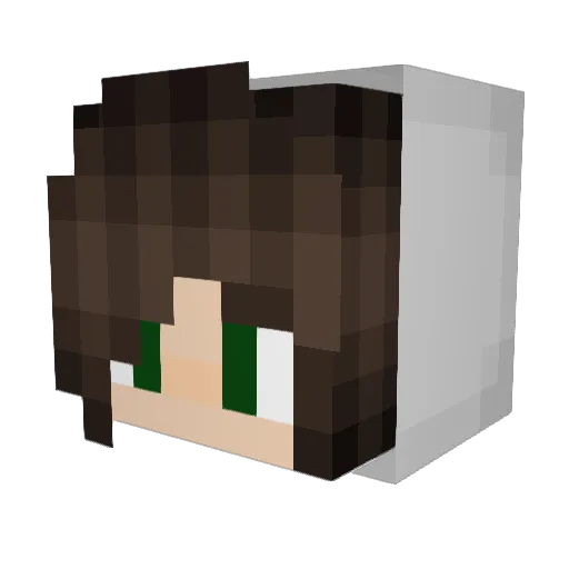 Raphaela22 Minecraft avatar head, 3D render