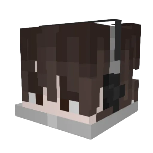 Raphhz_ Minecraft avatar head, 3D render
