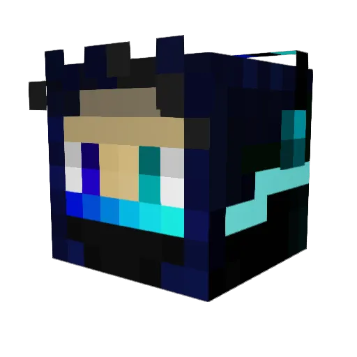 Raphi321 Minecraft avatar head, 3D render