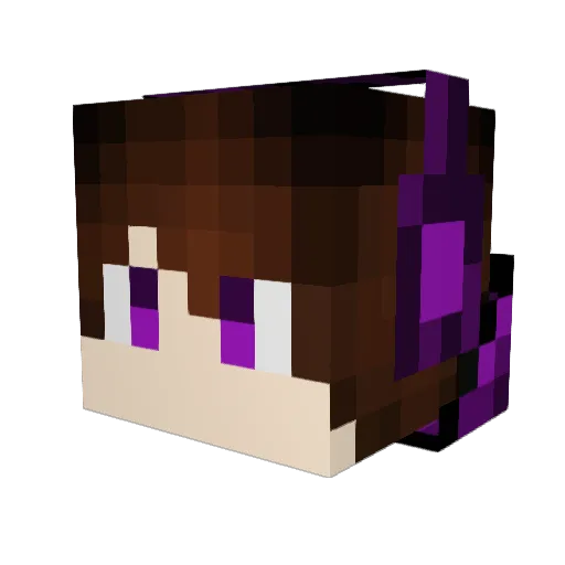 Raphi99s Minecraft avatar head, 3D render
