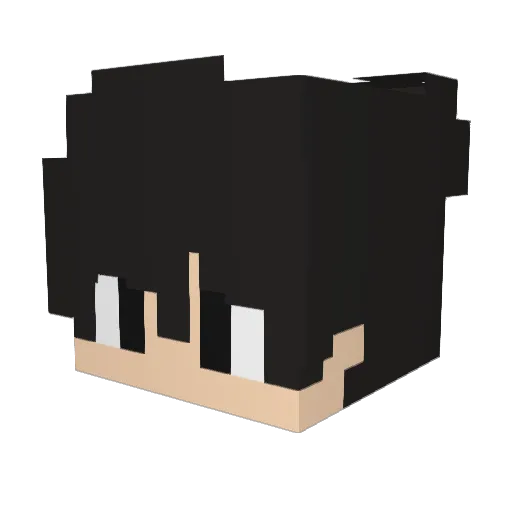 Raphikii__ Minecraft avatar head, 3D render