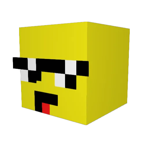 Raphl123 Minecraft avatar head, 3D render