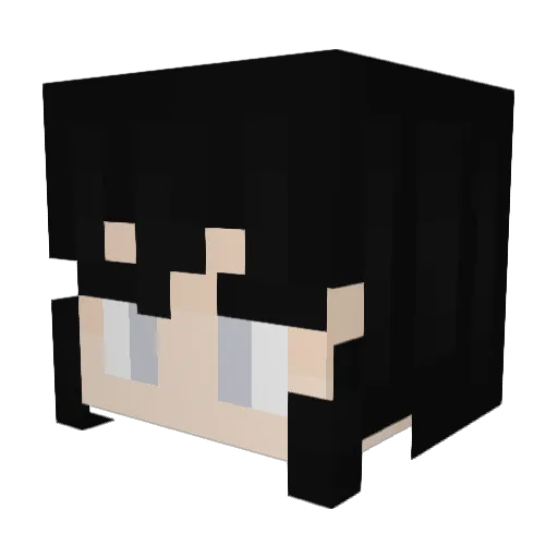 Raphoss Minecraft avatar head, 3D render