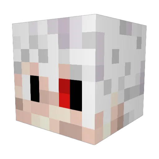 RaphouZinZin Minecraft avatar head, 3D render