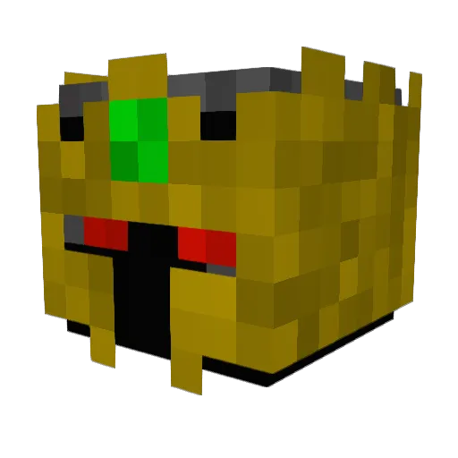 Raphsx Minecraft avatar head, 3D render