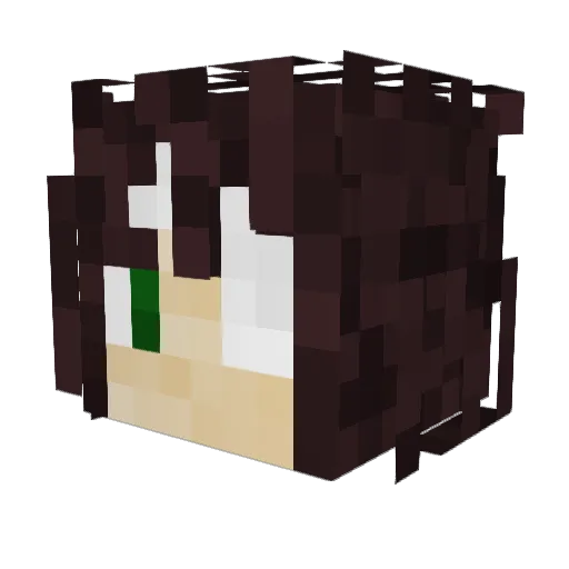 RaphyTaffy69 Minecraft avatar head, 3D render