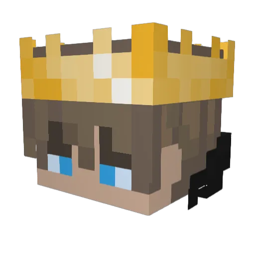 RapidShadowZzz Minecraft avatar head, 3D render