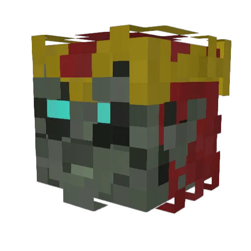 RapidTeacup Minecraft avatar head, 3D render
