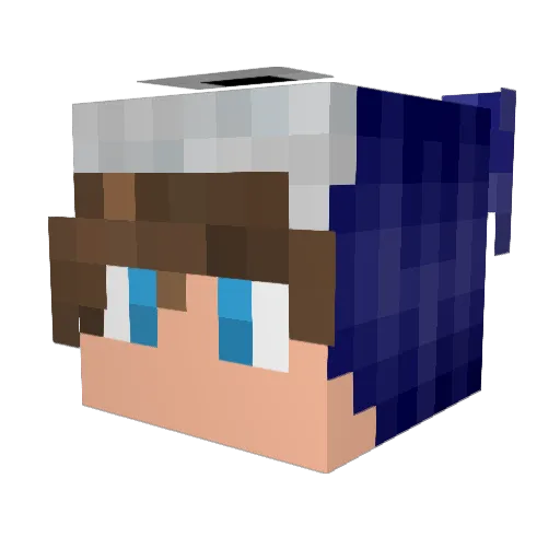 RapidTheNerd Minecraft avatar head, 3D render
