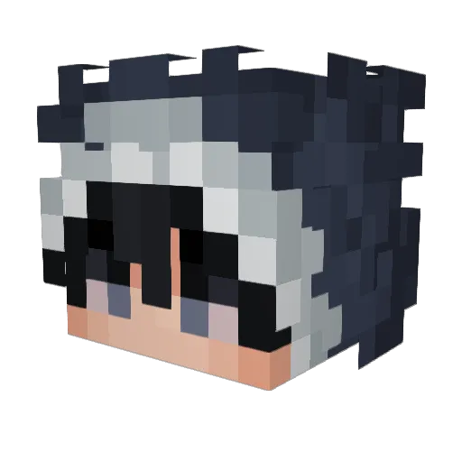 RapidUwU Minecraft avatar head, 3D render