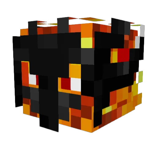 Rapid_Blaze Minecraft avatar head, 3D render