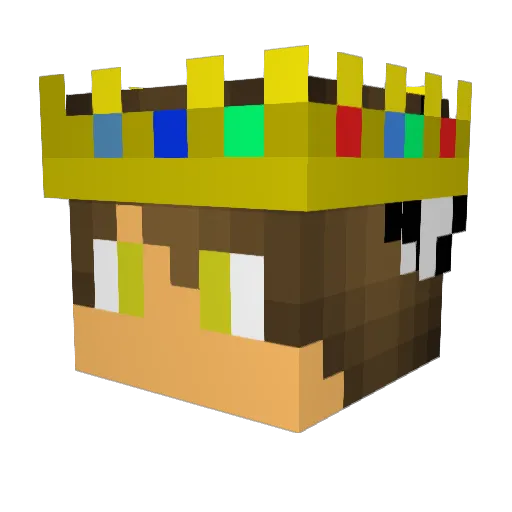 Rapiddds Minecraft avatar head, 3D render