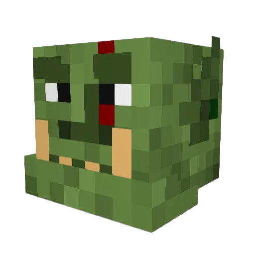 Rapido124 Minecraft avatar head, 3D render