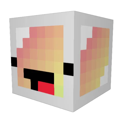 Rapidtax Minecraft avatar head, 3D render